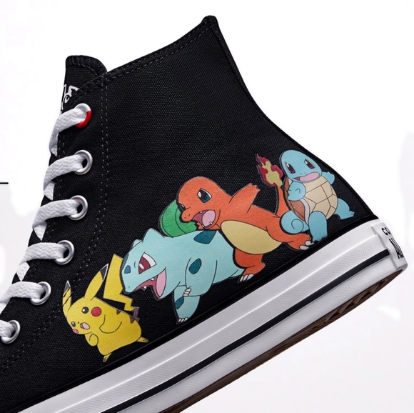 Converse x Pokémon Chuck Taylor All Star High Tops Youth Size 3 - Picture 3 of 11